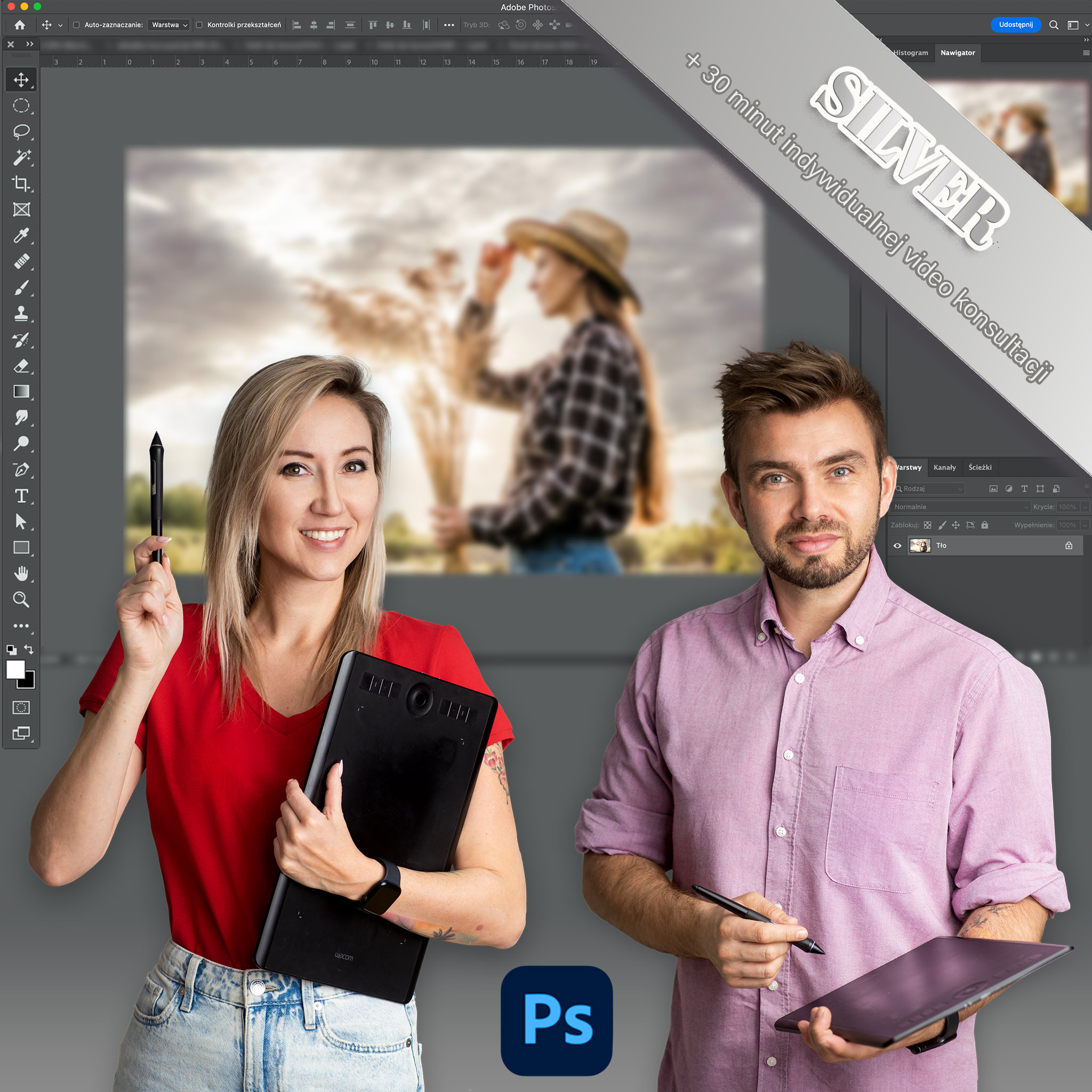 Kurs z programu Photoshop od podstaw pakiet Silver